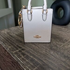 Coach White Mini Tote Bag